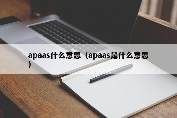 apaas什么意思（apaas是什么意思）