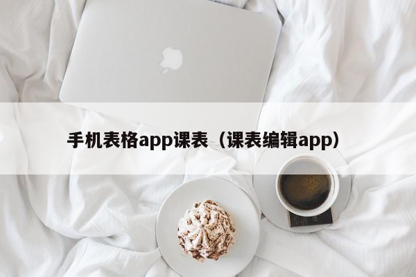 手机表格app课表（课表编辑app）